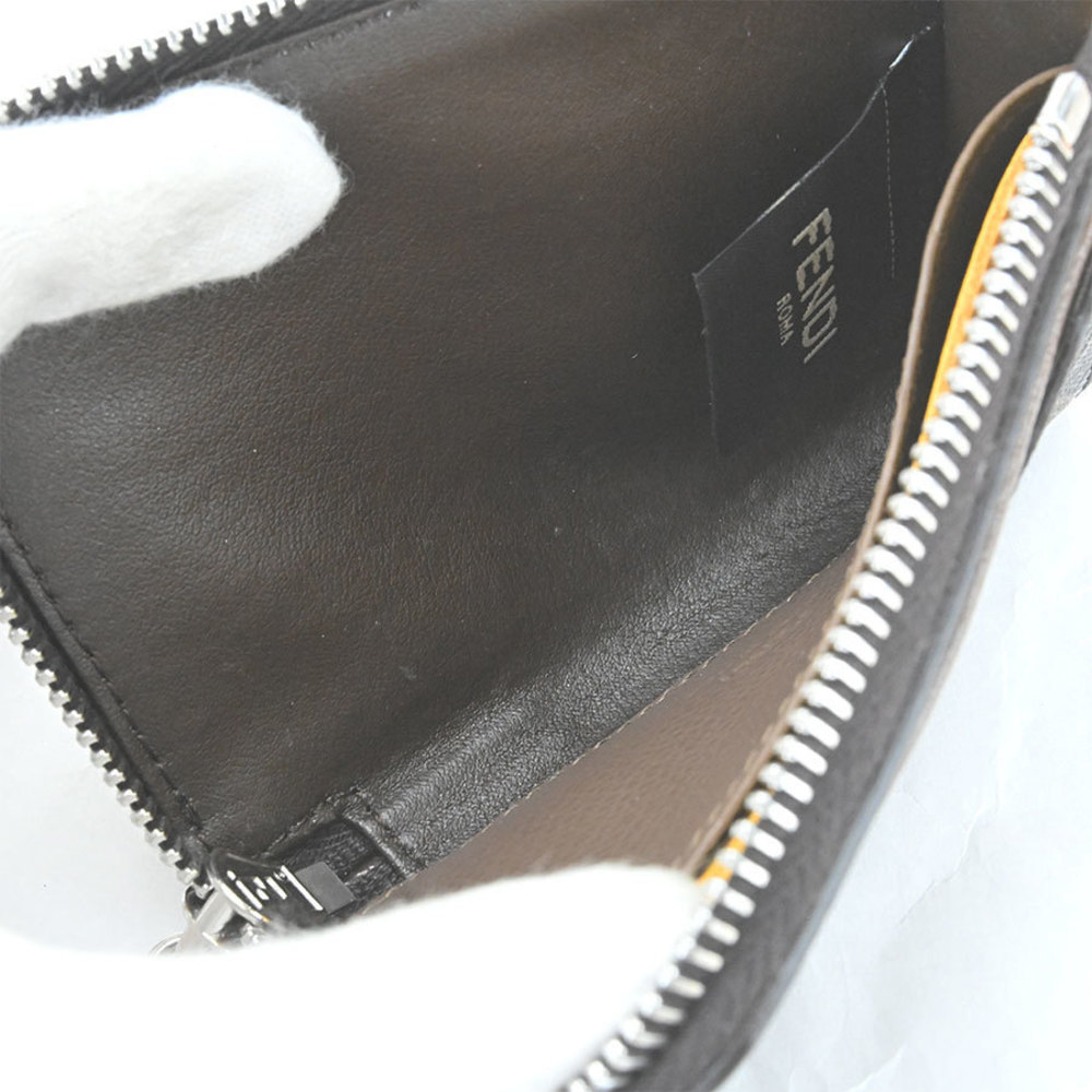 Fendi Ff Fabric Card Case Zucca Pattern Brown - image 5